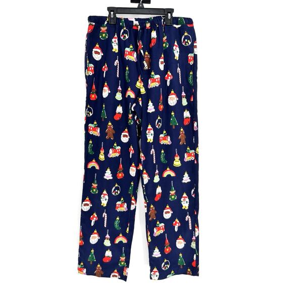 Hanna Andersson Flannel Pajama Pant Christmas Heirloom Ornaments Unisex Medium - Picture 1 of 10